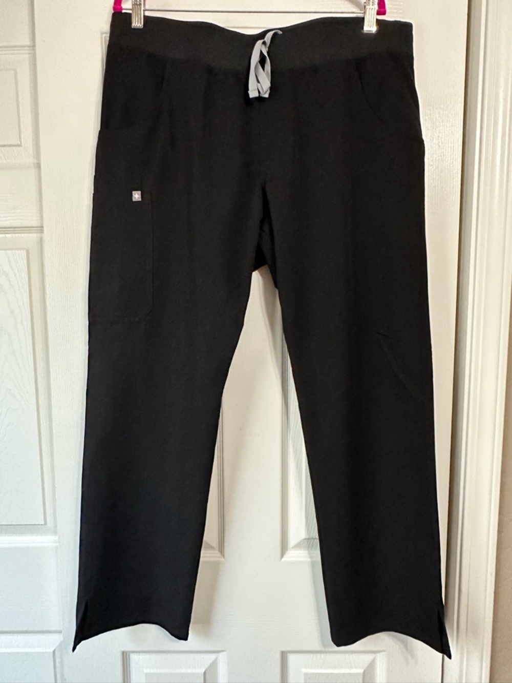 Black Women’s Drawstring Scrub Pants - Figs Technical Collection